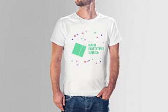 Логотип на футболке-Mock Up