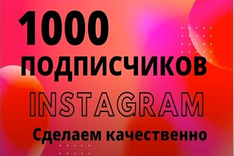 1000 инстаграм подписчиков