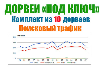 10 дорвеев под ключ. Трафик живой