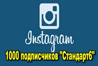 Предлагаю 1000 подписчиков Стандарт6 в Инстаграм