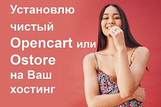 Быстро и качественно разверну чистый Opencart, Ocstore на Ваш хостинг