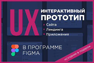 Прототип страницы сайта в Figma - Премиум качество
