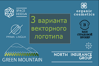 Логотип в 3 вариантах