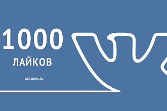 1000 лайков Вконтакте