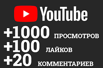 Youtube Просмотры, лайки, комментарии. Комплексное продвижение видео