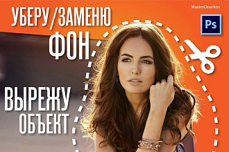 Удалю либо заменю фон, вырежу объект с фото, обработка 5-ти картинок