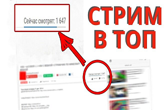 500 зрителей на вашу трансляцию YouTube