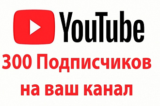 300 подписчиков Youtube