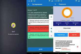 Создание Android приложения Викторина ofline , Тестирование