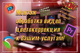 Смонтирую, сведу, откорректирую Ваш видеоролик