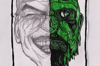Напишу портрет в стиле Trash&Zombie, и не только