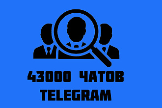 Продам базу 43000 чатов Telegram