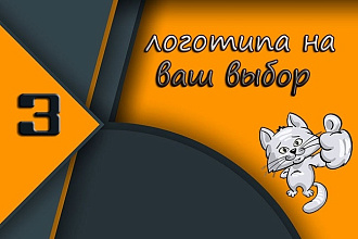 3 варианта логотипа, для всего