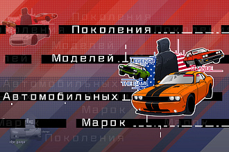 Принт с уникальным дизайном и вашим автомобилем