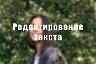 Отредактирую орфографические и стилистические ошибки в тексте