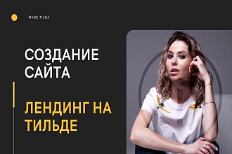 Создание сайта. лендинг, одностраничник на тильде