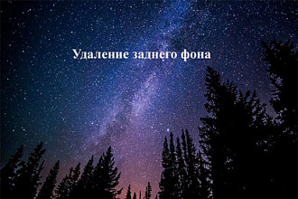 Удалю задний фон