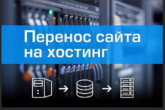 Установлю-перенесу сайт на хостинг или домен