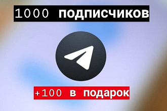 1000 подписчиков telegram