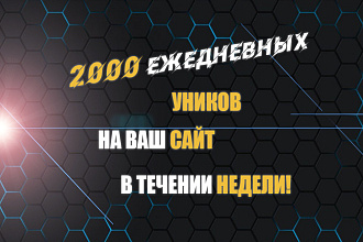 2000 ежедневных уников на ваш сайт