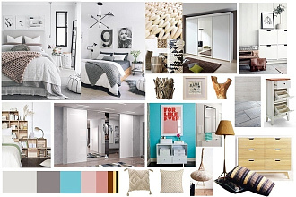 Создам интерьерный mood-board в программе Photoshop