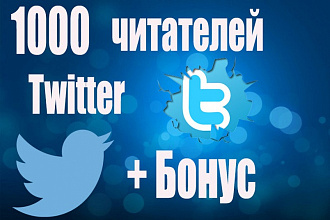 1000 читателей в Twitter