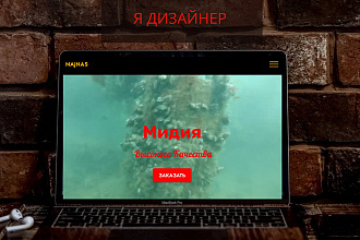 Сайт-визитка премиум дизайна