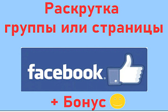 Раскрутка Фейсбук - для группы или страницы