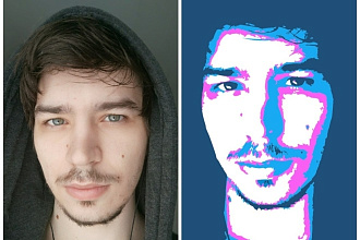 Создание портрета с фотографии в стиле drawing FU