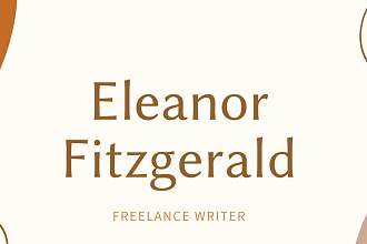 Freelance writer presentation