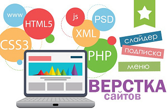 Вёрстка сайтов с ваших PSD
