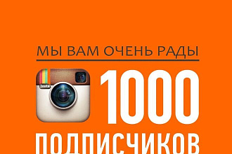 Добавлю на вашим инстаграм аккаунту 1000 подписчиков