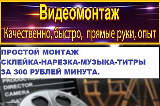 Видеомонтаж. Качественно, быстро, дешево