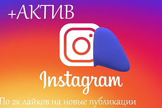 +актив В instagram, добавлю лайки на будущие публикации