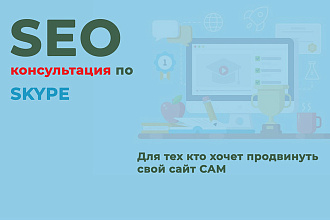 Skype консультация по SEO продвижению сайта. Пошаговые инструкции