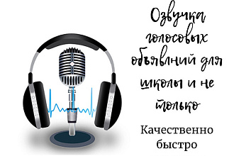 Озвучка голосовых объявлений
