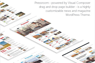 Pressroom V3. 4 - СМИ шаблон Для WordPress+Woocommerce