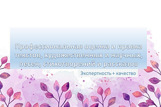 Профессиональная оценка и правка