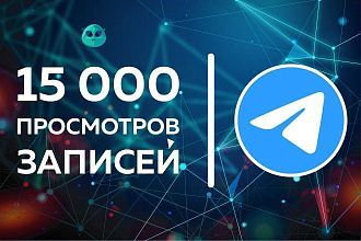 Просмотры на посты телеграм 15000