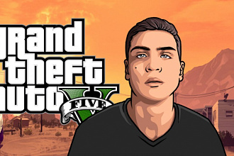 Нарисую АРТ в стиле GTA 5
