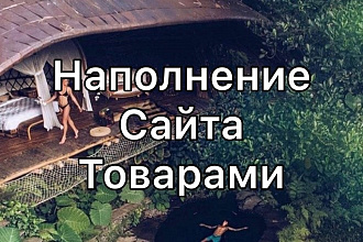 Наполнение сайта товарами