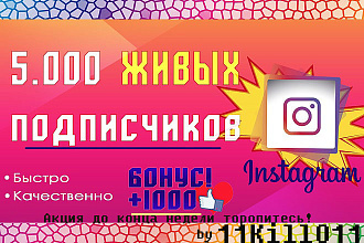 Живые подписчики на ваш инстаграм, дешево и быстро