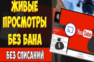 3000 живых просмотров ваших видео на Ютуб без списаний