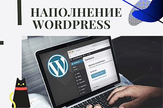Наполню 5 страниц сайта на WordPress