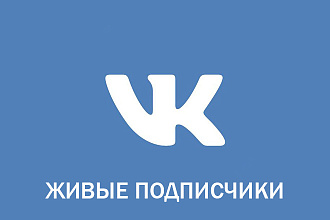 1000 ЖИВЫХ подписчиков ВК