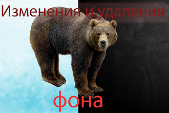 Изменение и удаления фона
