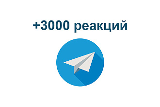 Telegram - Реакции, голосования - 3000 отметок