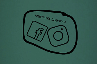 Таргетированная реклама В facebook + instagram + 1 неделя поддержки