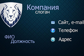 Создам три варианта визитки