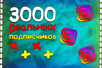 3000 живых подписчиков instagram. В короткие сроки